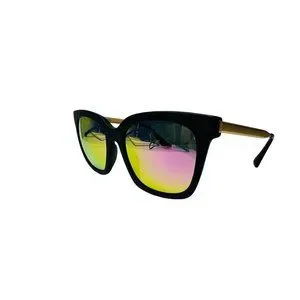 Diff Eyewear Sunglasses Bella Polarized MB-PK10  Handmade Acetate W/ Black Case Diff Eyewear Bella Black Frame Ice Blue Polarized Lens  main image 3
